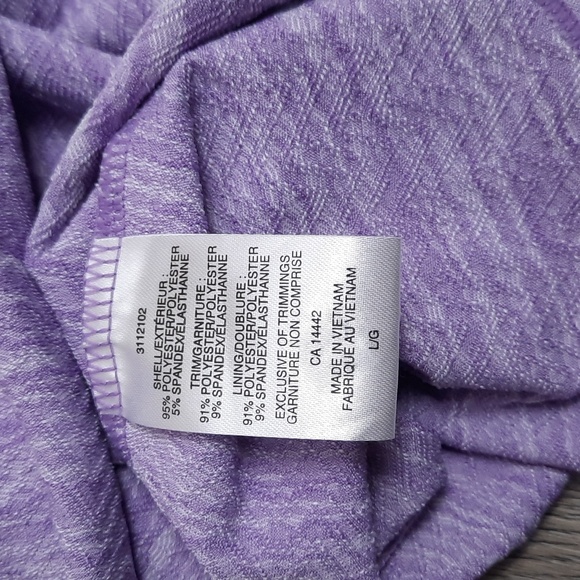 Mondetta lavender purple racerback athletic travel dress, size large - Picture 9 of 10